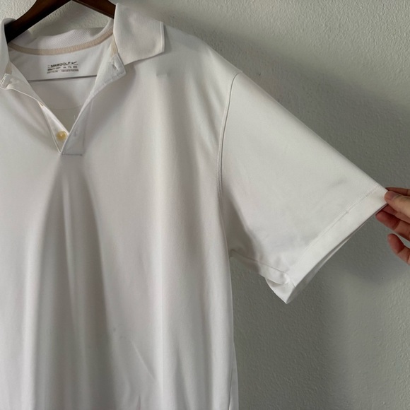 Nike Golf Fit Dry White Men's Polo Size XXL Performance Style 3-Button Neckline - Picture 4 of 12